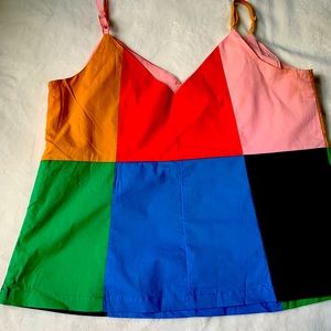Color block tank top